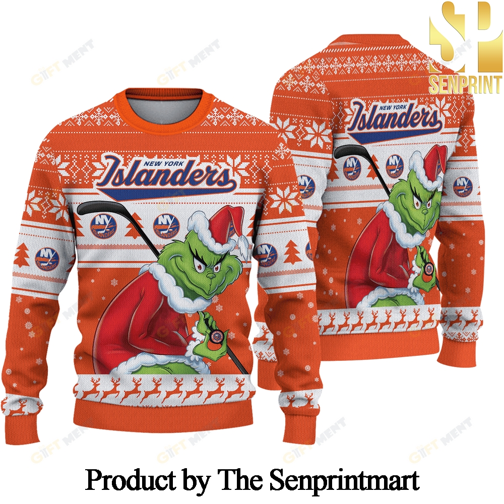 New York Islanders For Christmas Gifts Ugly Xmas Wool Knitted Sweater SEN0590