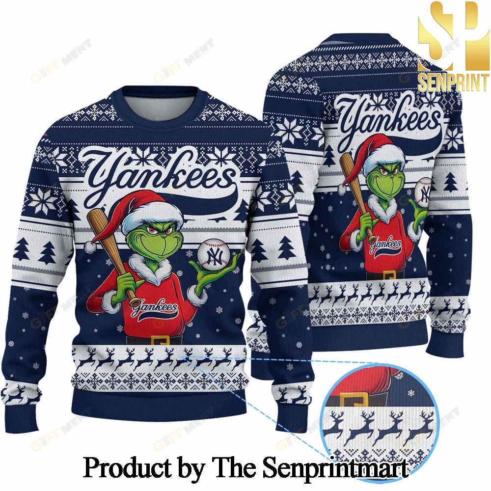 New York Yankees MLB For Christmas Gifts Christmas Ugly Wool Knitted Sweater SEN0298