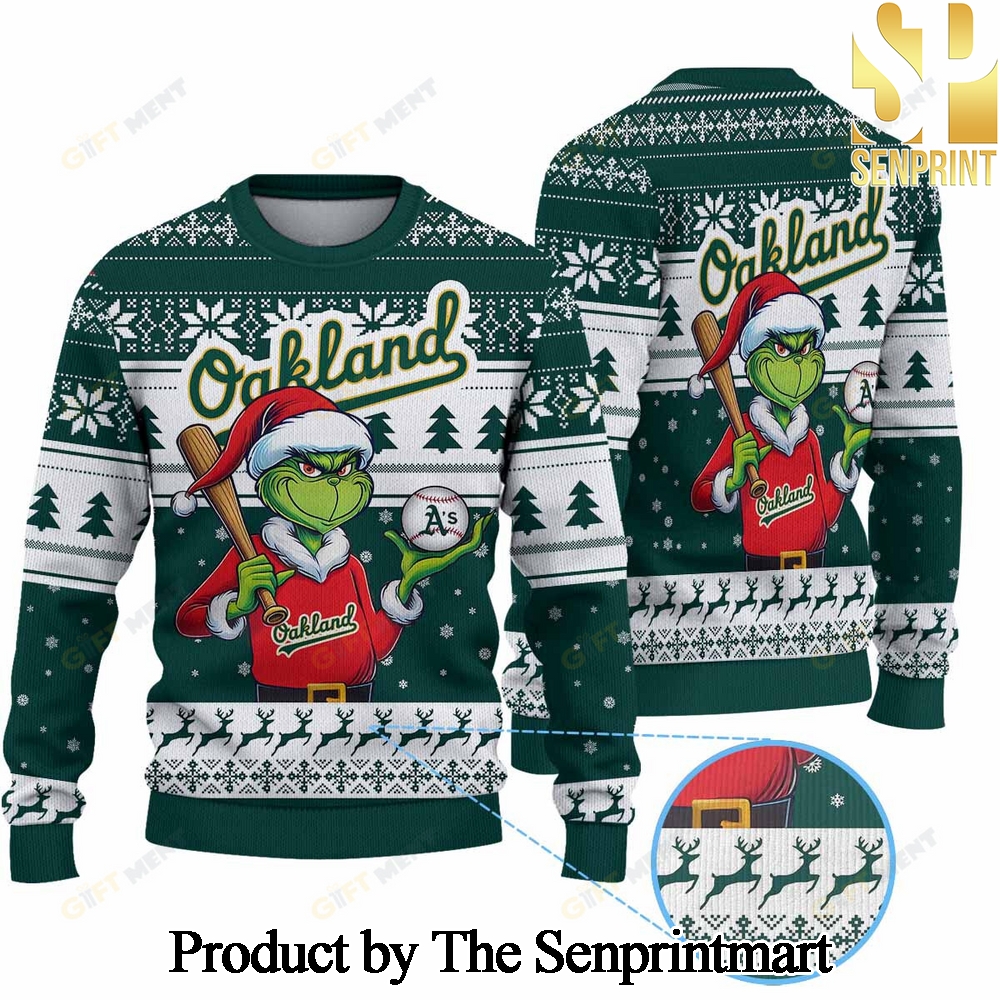 Oakland Athletics MLB Christmas Ugly Wool Knitted Sweater SEN0286