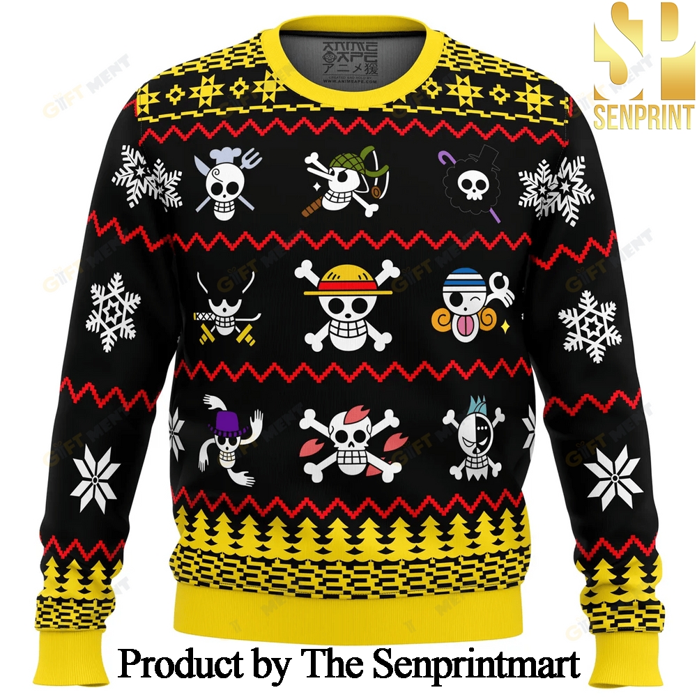 One Piece One Piece Flags For Christmas Gifts 3D Printed Ugly Christmas Sweater SEN0236