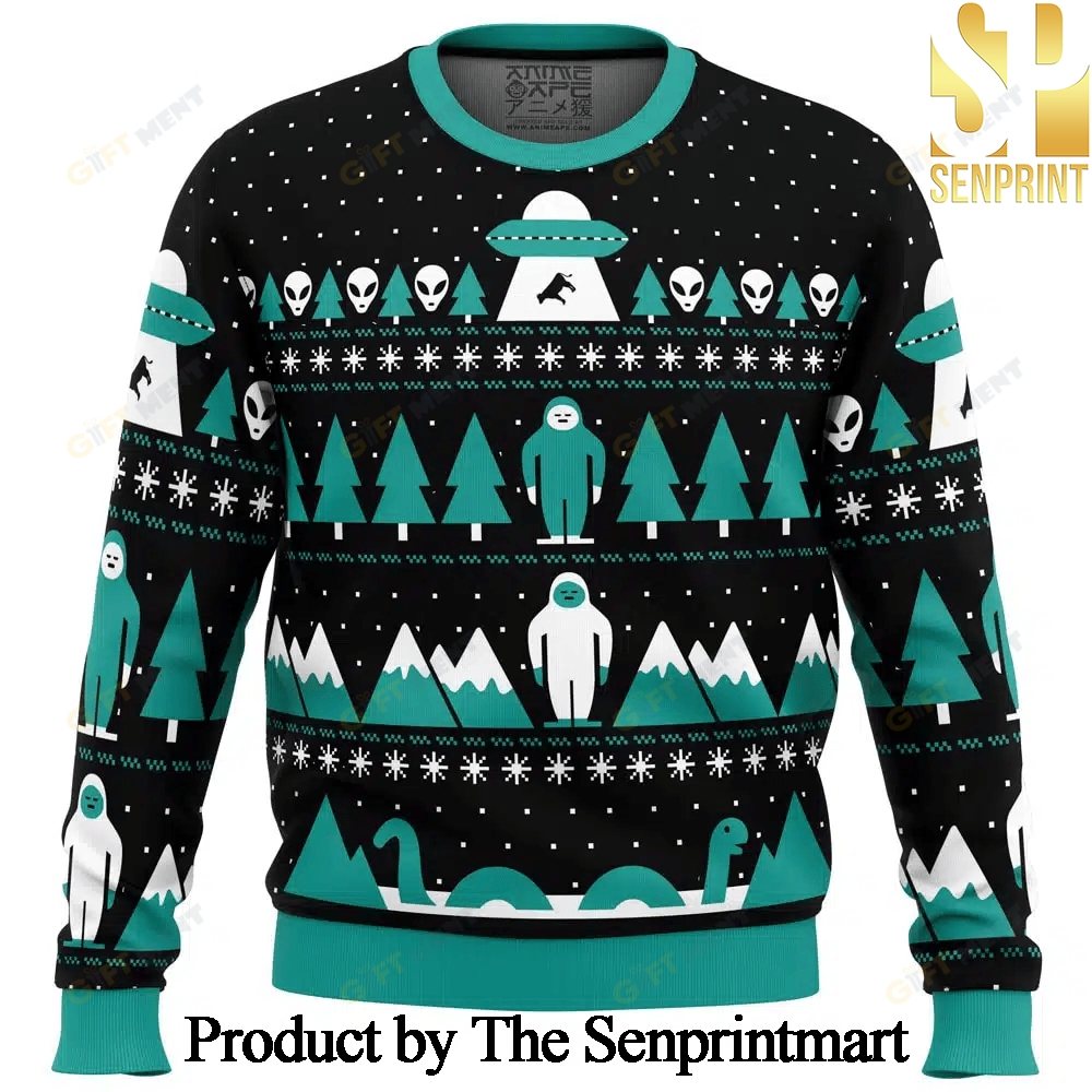 Paranormal Xmas Alien For Christmas Gifts Ugly Christmas Holiday Sweater SEN0213