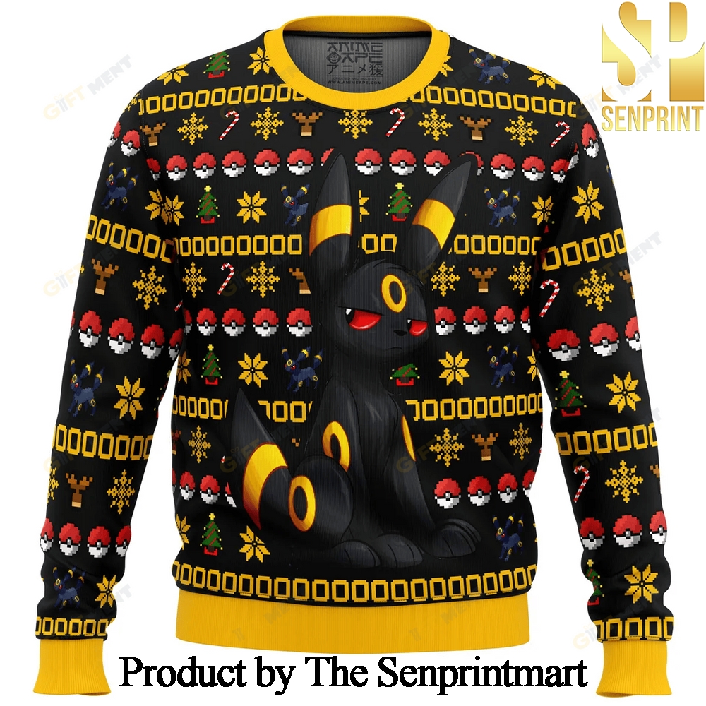 Pokemon Christmas Umbreon Ugly Christmas Sweater SEN0261