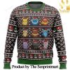 Pokemon Ghosts Gengar Ghastly Haunter For Christmas Gifts Ugly Xmas Wool Knitted Sweater SEN0275