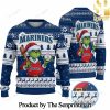 Seattle Seahawks Grinch Ugly Christmas Wool Knitted Sweater SEN0724