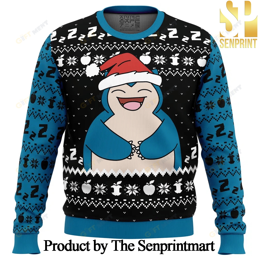 Snorlax Holiday Pokemon Ugly Xmas Wool Knitted Sweater SEN0263