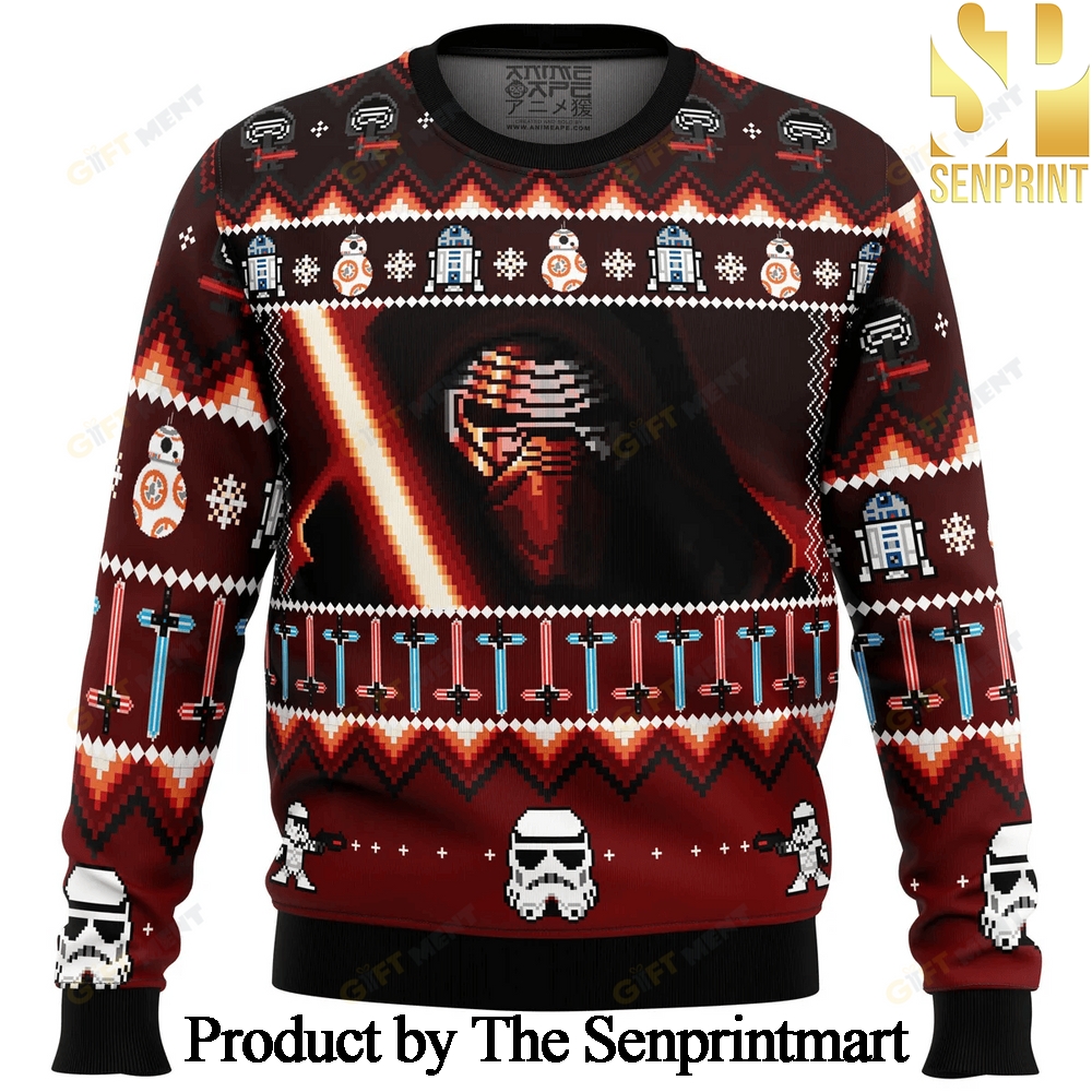 Star Wars Christmas Awakens Ugly Christmas Wool Knitted Sweater SEN0199