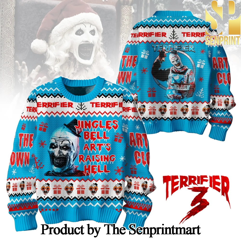 Terrifier Ugly Christmas Wool Knitted Sweater SEN0115