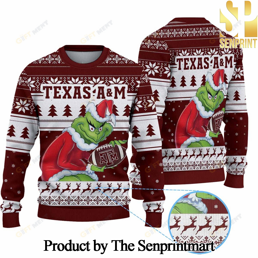 Texas A&M Football For Christmas Gifts Ugly Christmas Holiday Sweater SEN0171