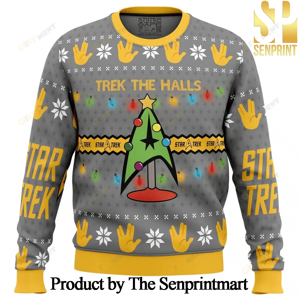 Trek The Halls Star Trek For Christmas Gifts Knitting Pattern Sweater SEN0279