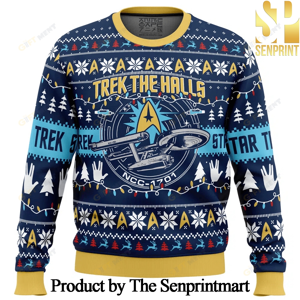 Trek The Halls Star Trek Gift Ideas Sweater SEN0280