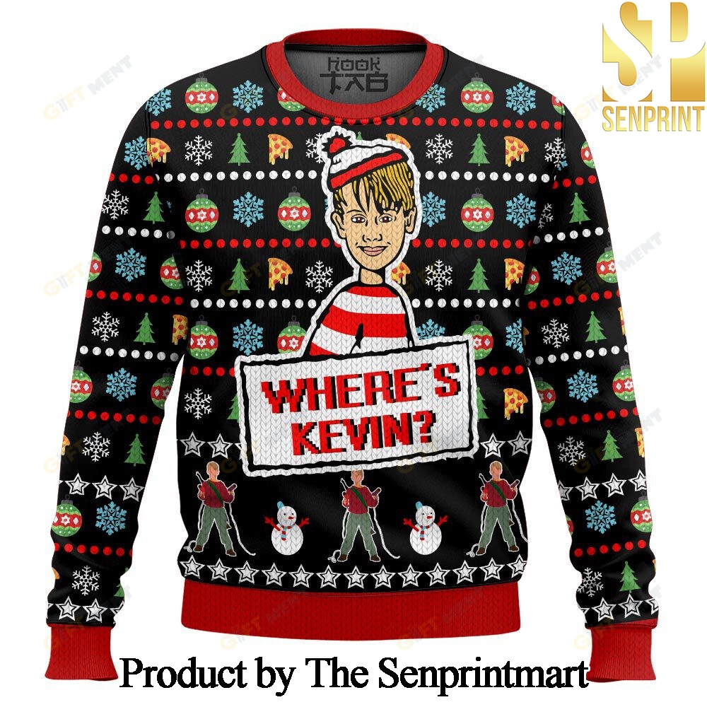 Where is Kevin Home Alone For Christmas Gifts Knitting Pattern Sweater SEN0321