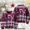 TOP 14 Rugby Union USA Perpignan Knitting Pattern Ugly Christmas Sweater SEN2224