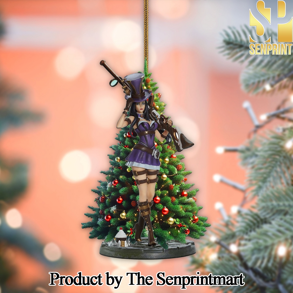 Arcane Caitlyn For Fans Full Printing Christmas Figure Ornaments SEN0527