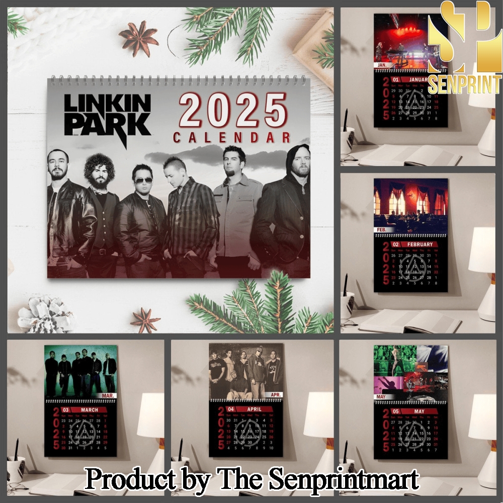 Linkin Park Gift Ideas All Over Print Wall Hanging Calendar SEN0626