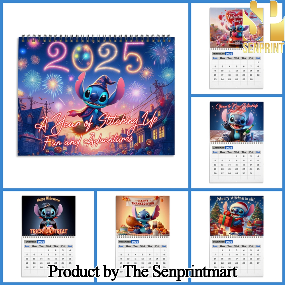 Stitch Gift Ideas 3D Wall Hanging Calendar SEN0625