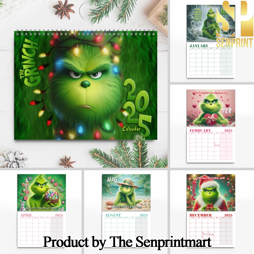 The Grinch For Fan 3D Wall Hanging Calendar SEN0612