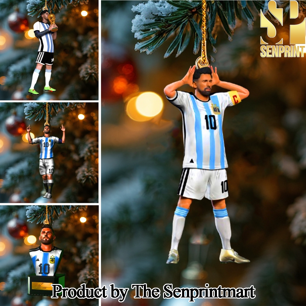 Lionel Messi For Fans All Over Print Christmas Figurine Ornaments SEN1004