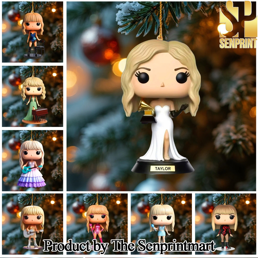 Taylor Swift For Fan Full Printing Christmas Figurine Ornaments SEN0982