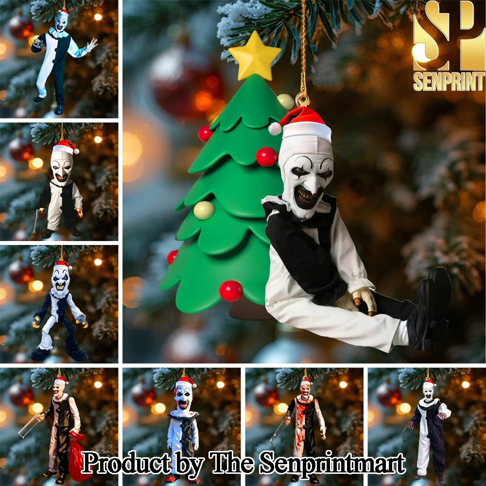 Terrifier Movie Unique Full Printing Christmas Figurine Ornaments SEN0928