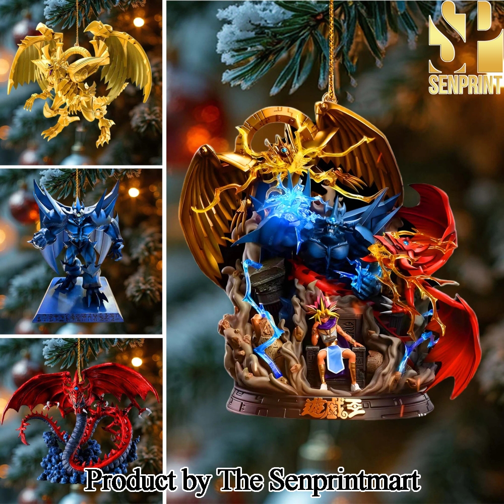 Yu-Gi-Oh Trading Card Game For Fan All Over Printed Christmas Figurine Ornaments SEN0937