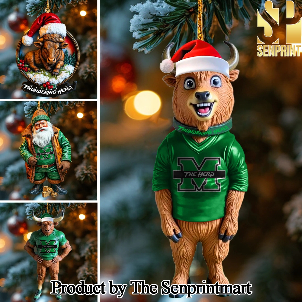 Marshall Thundering Herd For Fans 3D Christmas Figure Ornaments SEN0664