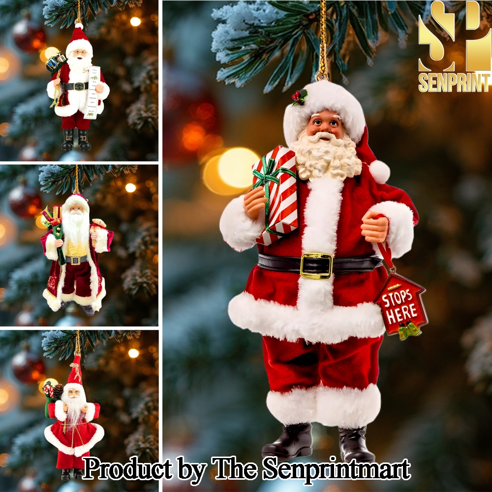 Santa Claus For Fans Full Printing Christmas Figure Ornaments SEN0649