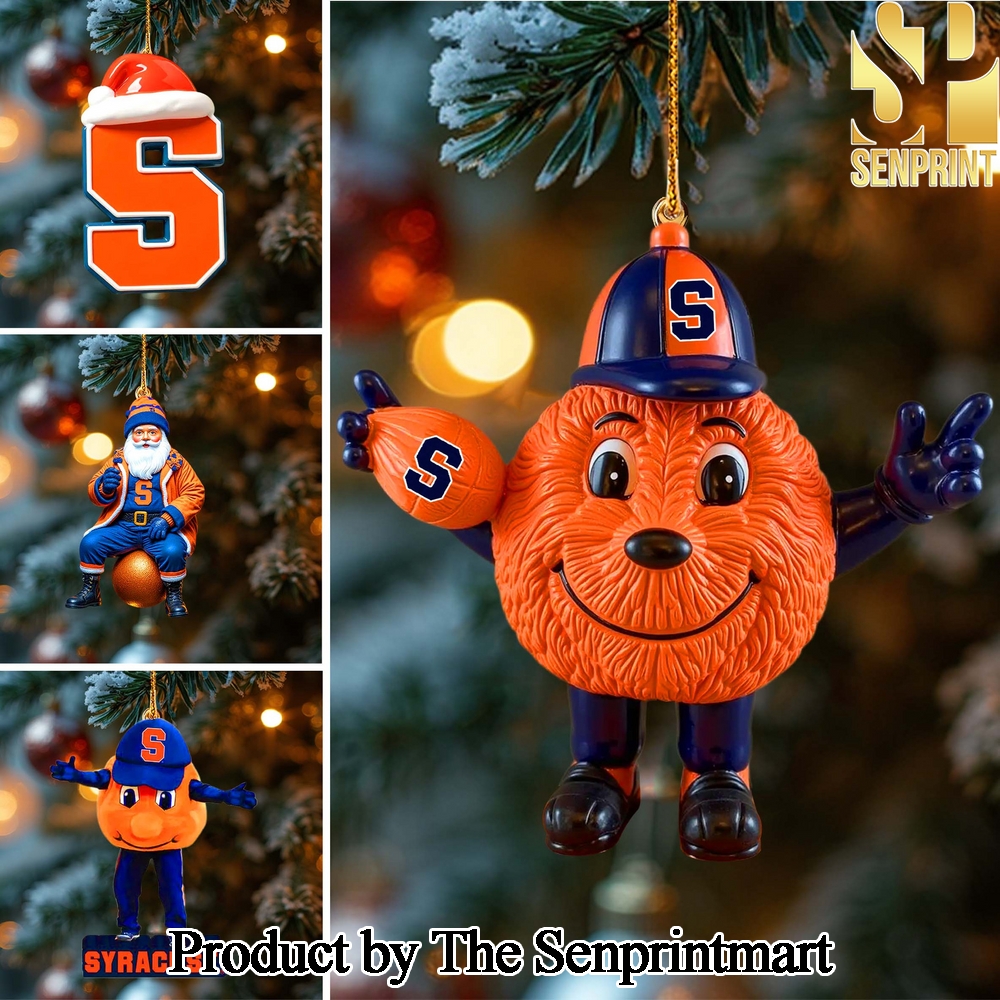 Syracuse Orange Gift Ideas Full Printed Christmas Figure Ornaments SEN0658