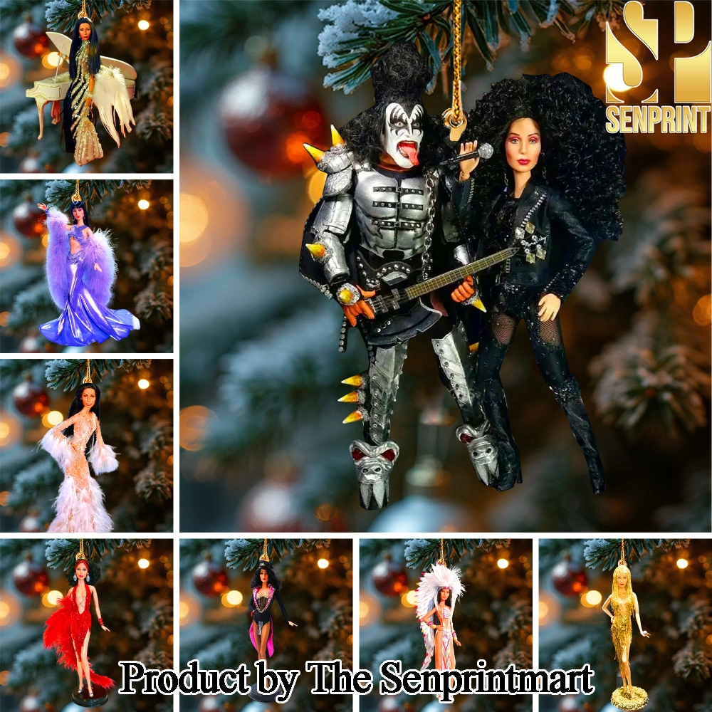 Cher For Fans Full Printed Christmas Figurine Ornaments SEN0934