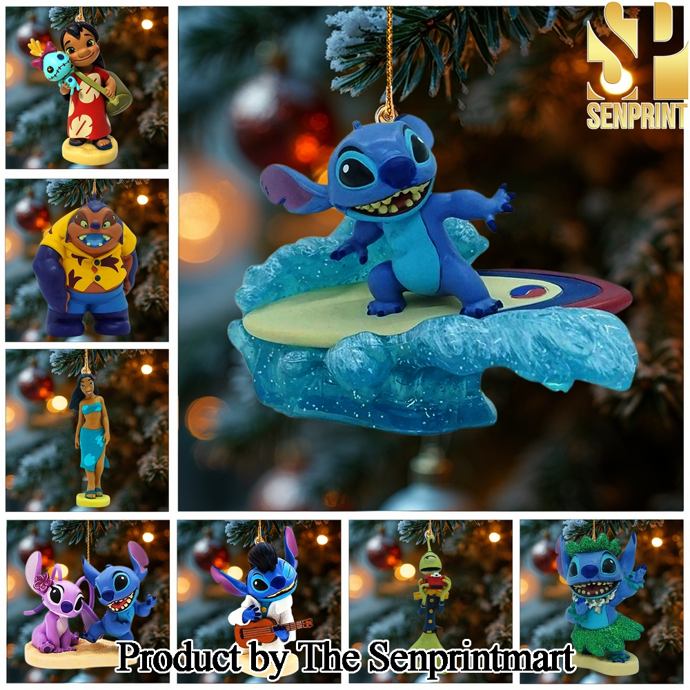 Lilo and Stitch For Fan All Over Print Christmas Figurine Ornaments SEN0952