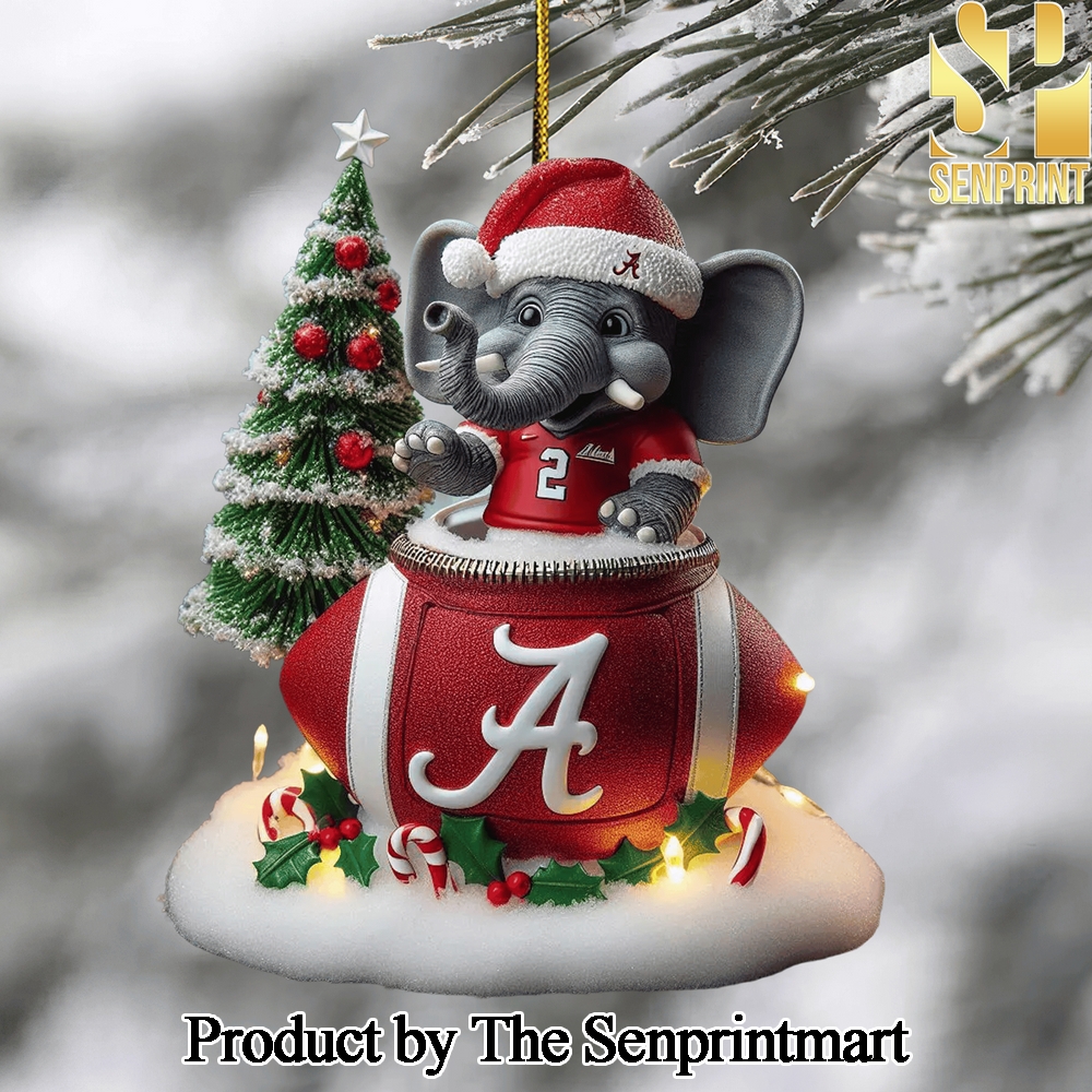 Alabama Crimson Tide For Fan All Over Printed Christmas Figurine Ornaments SEN1424