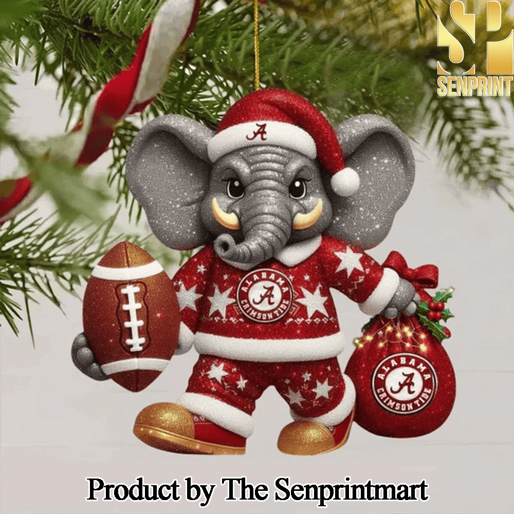 Alabama Crimson Tide For Fans Full Printing Christmas Figurine Ornaments SEN1323