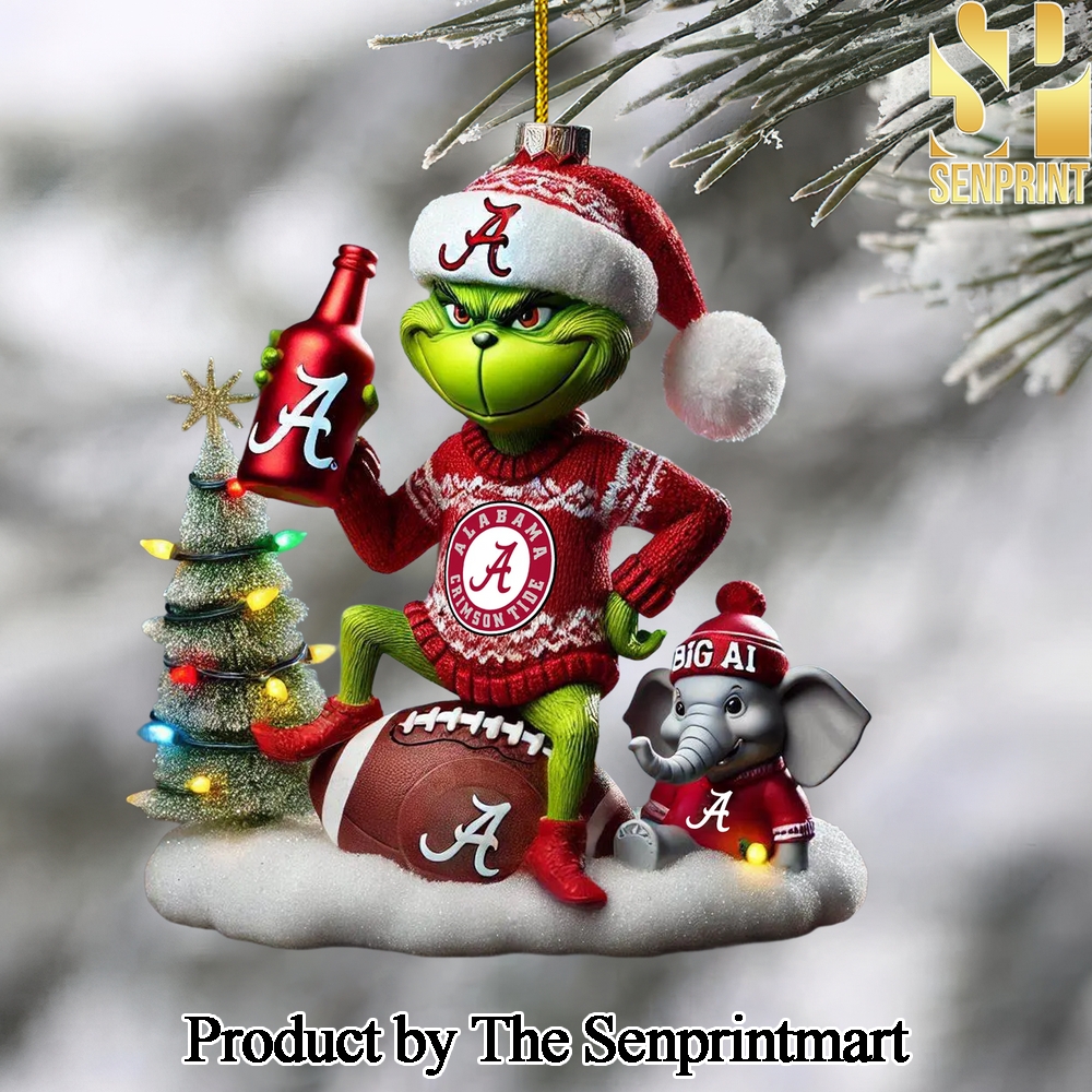 Alabama Crimson Tide For Fans Full Printing Christmas Figurine Ornaments SEN1419