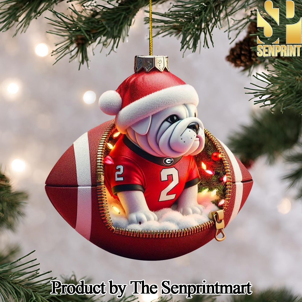 Georgia Bulldogs For Fan Full Printed Christmas Figurine Ornaments SEN1436