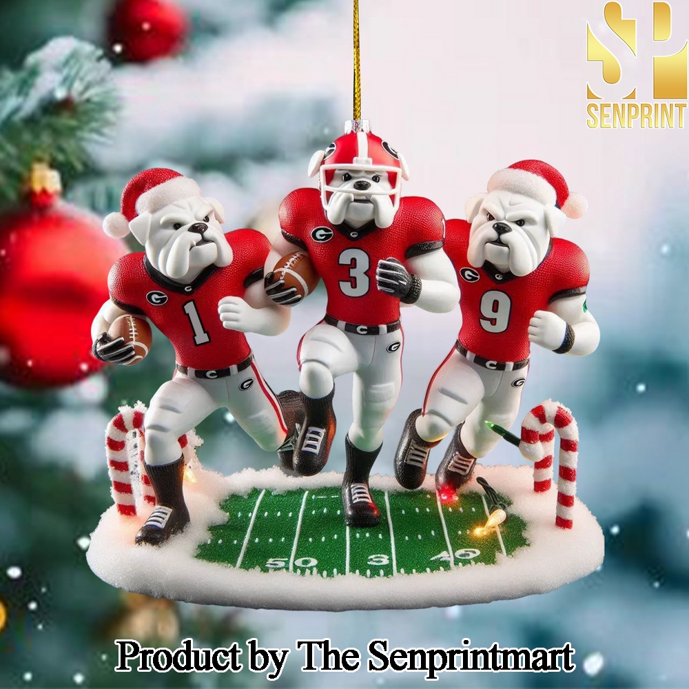 Georgia Bulldogs For Fans 3D Christmas Figurine Ornaments SEN1433