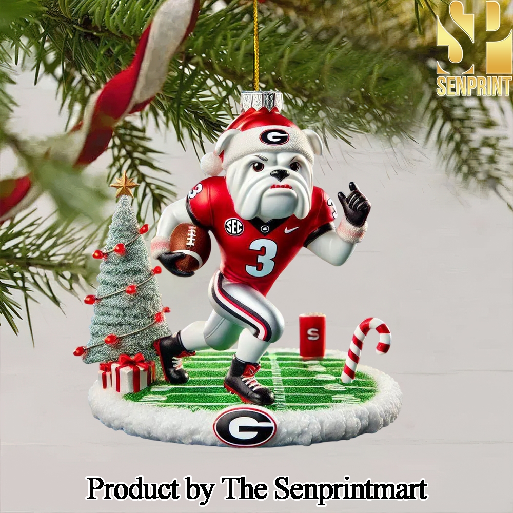 Georgia Bulldogs For Fans Full Printing Christmas Figurine Ornaments SEN1435