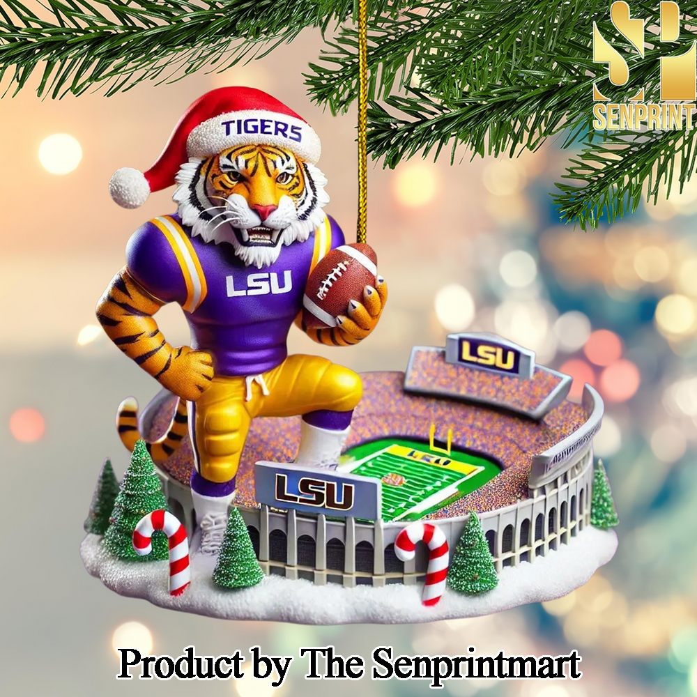 LSU Tigers For Fan Full Printing Christmas Figurine Ornaments SEN1130