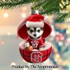 NC State Wolfpack For Fan Full Printed Christmas Figurine Ornaments SEN1148