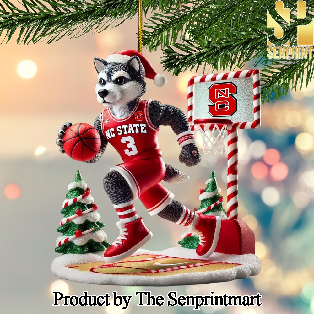 NC State Wolfpack Gift Ideas Full Printing Christmas Figurine Ornaments SEN1154