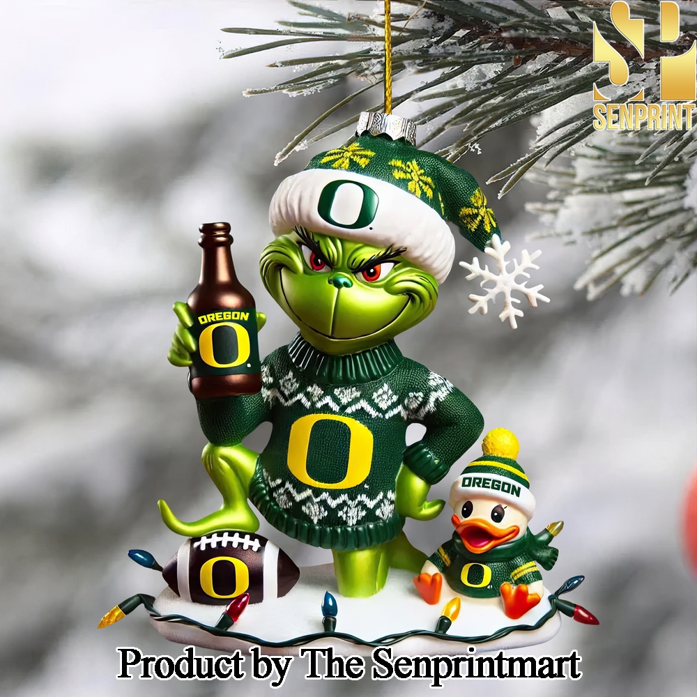 Oregon Ducks For Fan Full Printing Christmas Figurine Ornaments SEN1194