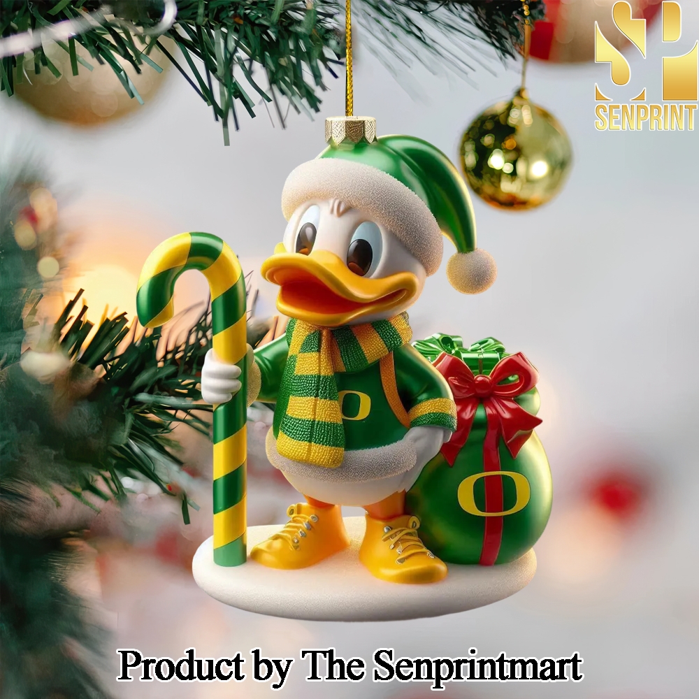 Oregon Ducks For Fans Full Printing Christmas Figurine Ornaments SEN1259