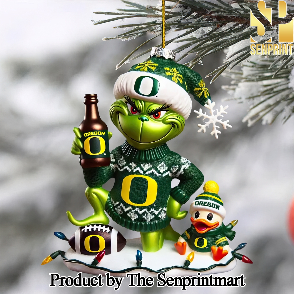 Oregon Ducks For Fans Full Printing Christmas Figurine Ornaments SEN1371