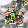 Oregon Ducks Gift Ideas All Over Printed Christmas Figurine Ornaments SEN1191