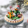 Oregon Ducks Gift Ideas All Over Printed Christmas Figurine Ornaments SEN1191