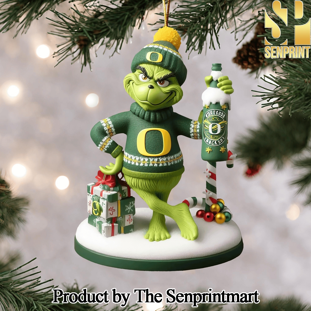 Oregon Ducks Gift Ideas Full Printed Christmas Figurine Ornaments SEN1364