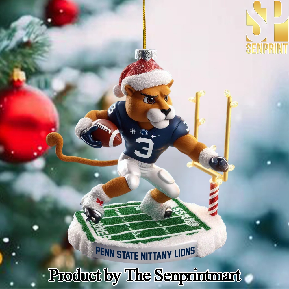 Penn State Nittany Lions Gift Ideas Full Print Christmas Figurine Ornaments SEN1427