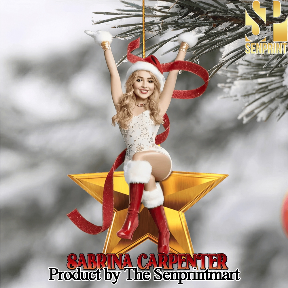 Sabrina Carpenter For Fan Full Printed Christmas Figurine Ornaments SEN1372