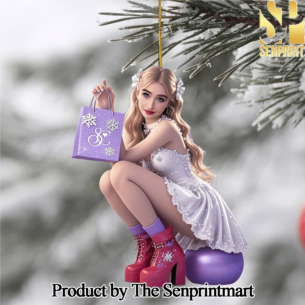 Sabrina Carpenter For Fans Full Printed Christmas Figurine Ornaments SEN1373