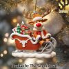 Texas Longhorns For Fan Full Printed Christmas Figurine Ornaments SEN1164