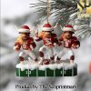 Texas Longhorns For Fans All Over Printed Christmas Figurine Ornaments SEN1409