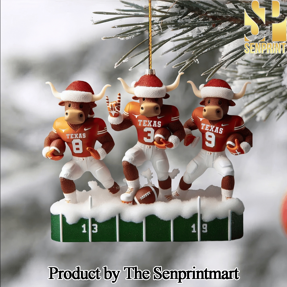 Texas Longhorns For Fans 3D Christmas Figurine Ornaments SEN1161